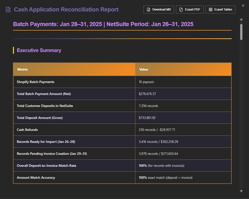 Cash Application screenshot 1