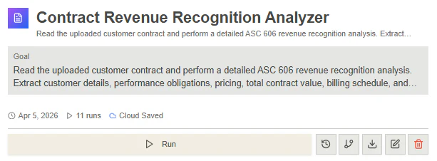 Contract Revenue Recognition Analyzer screenshot 1